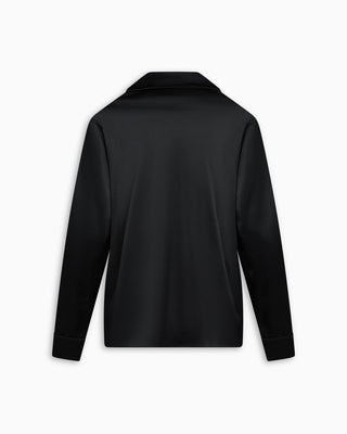 Silk Pajama Shirt | Black