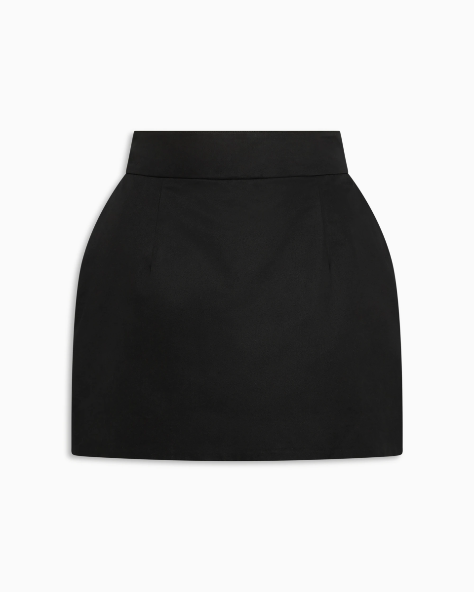 Structured Mini Skirt | Black