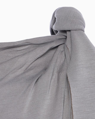 Sueded Stretch Knotted Top | Steel Grey