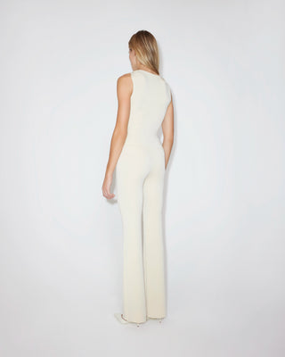 Sueded Stretch Knotted Top | Stone