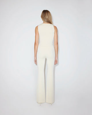 Sueded Stretch Knotted Top | Stone