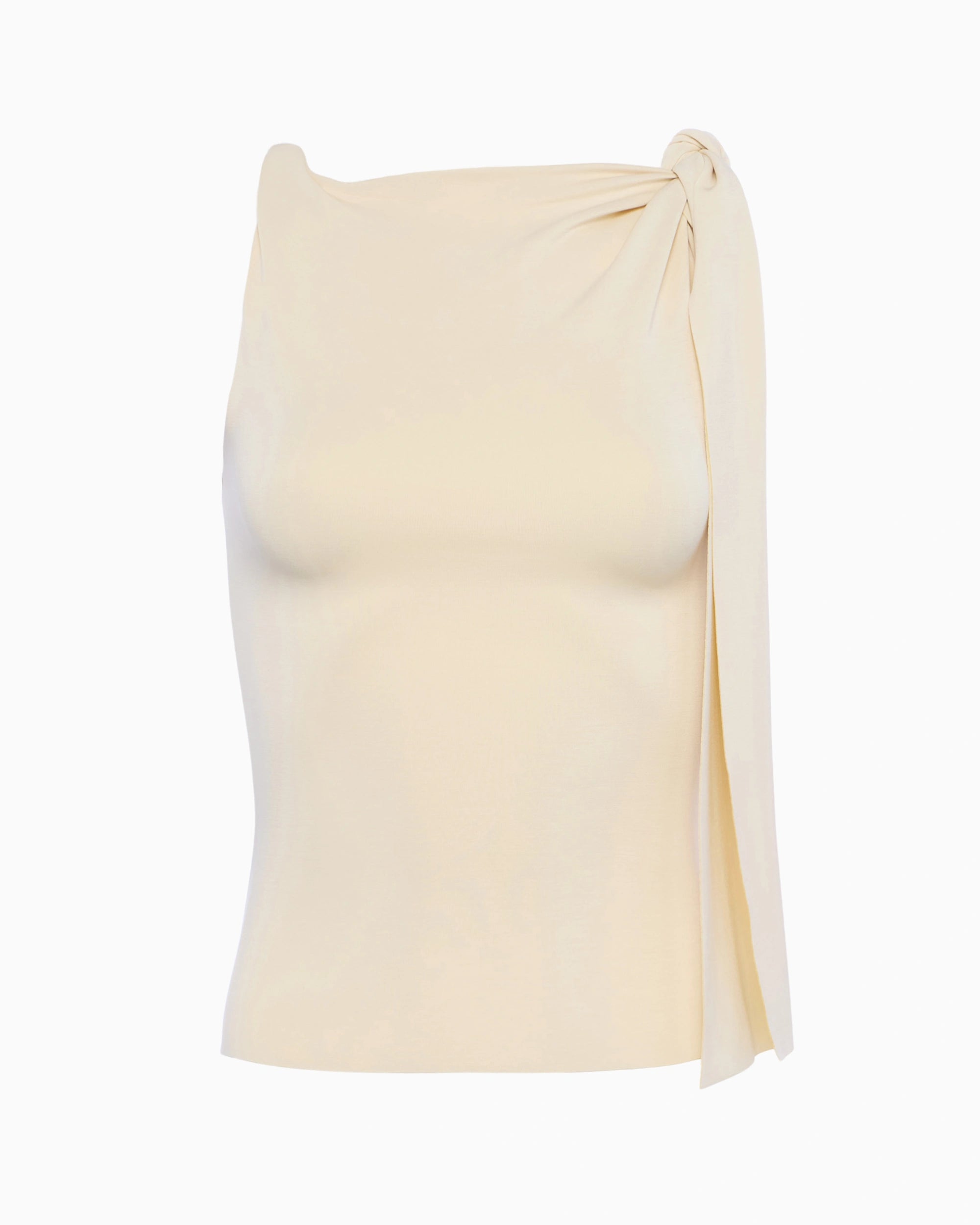 未使用品】khy Sueded Stretch Knotted Top L Sueded Stretch 未使用品】khy Sueded Stretch Knotted Top L Sueded Stretch