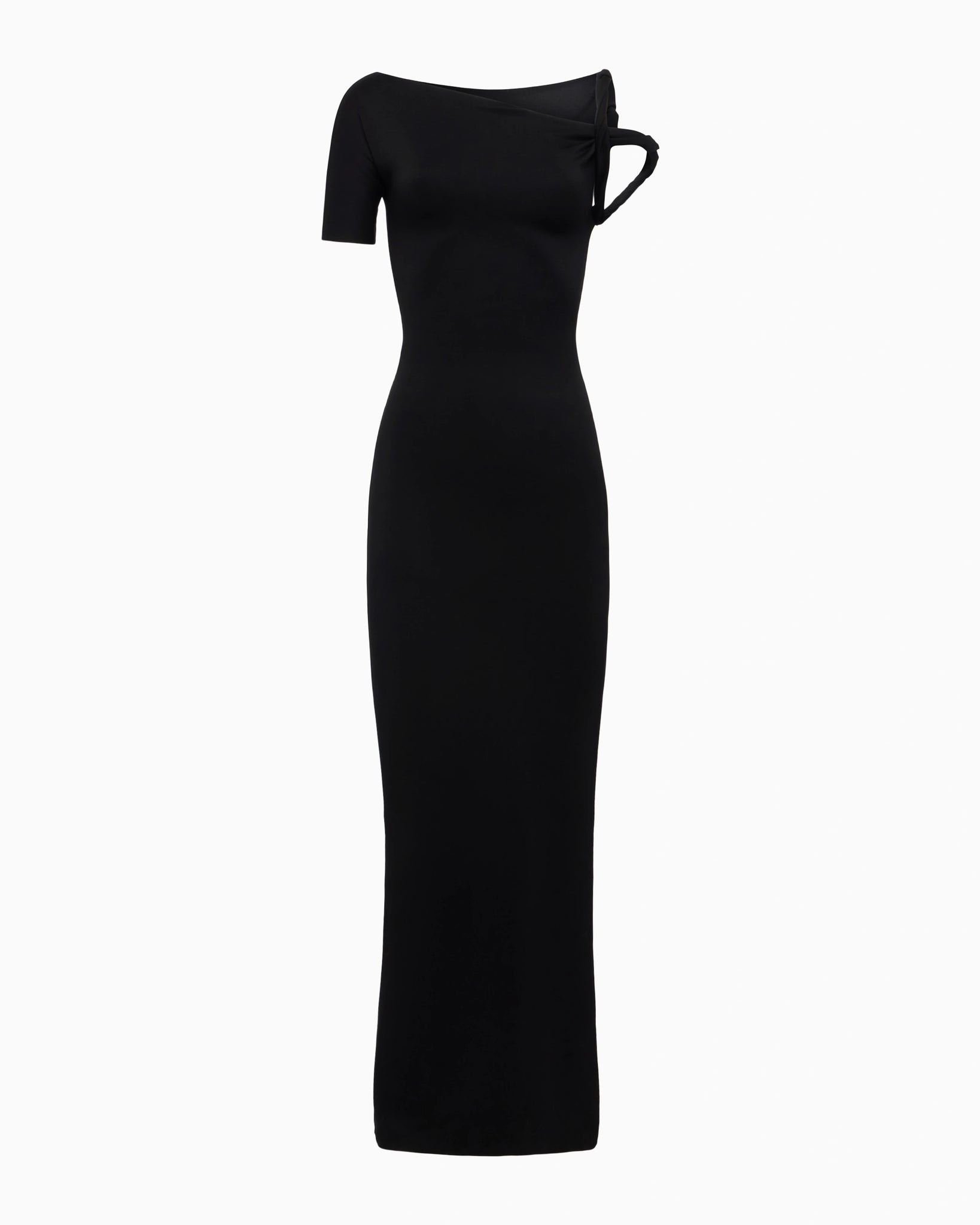 stretchy black dress Fion Sleeveless Stretch Crepe Mini Dress / Black | MESHKI