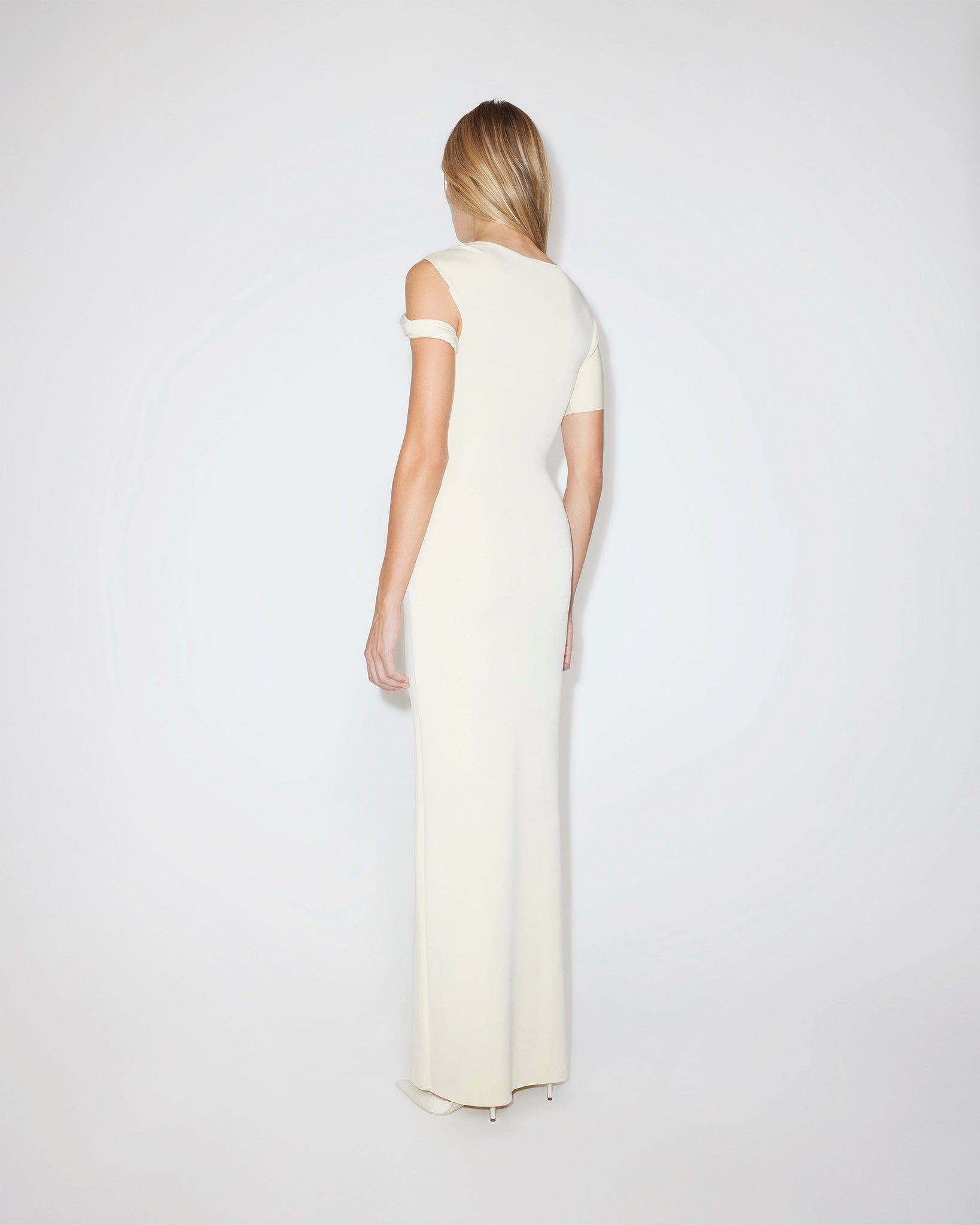 white stretch dress Azazie 2026 Graduation wedding guests Fit & Flare Shirt Dress