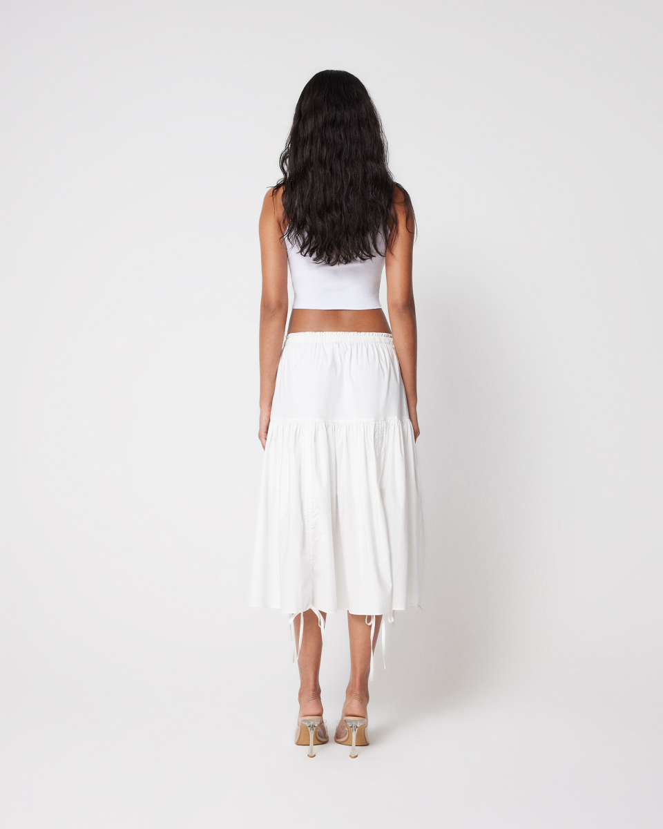 Tiered Skirt | White