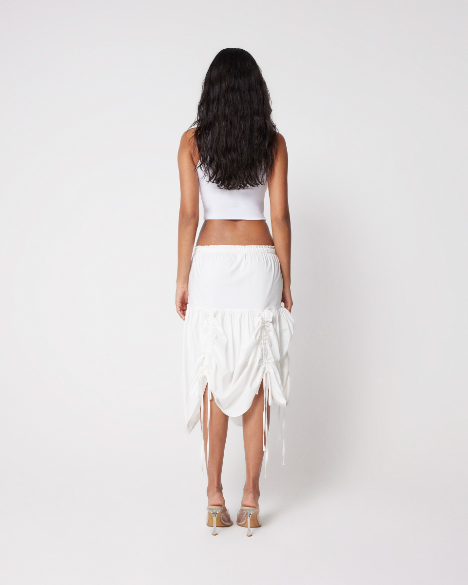 Tiered Skirt | White