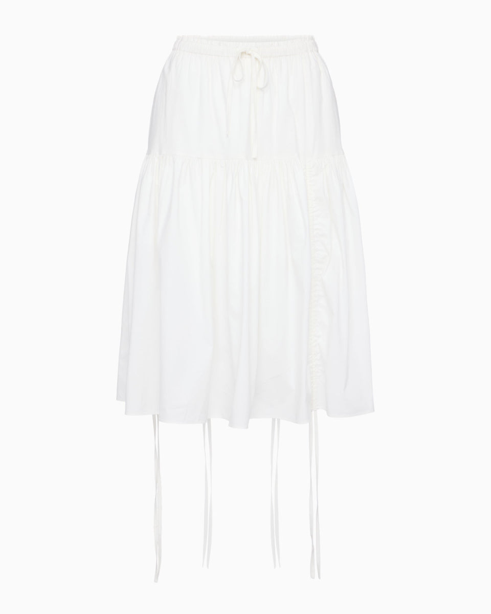 Tiered Skirt | White