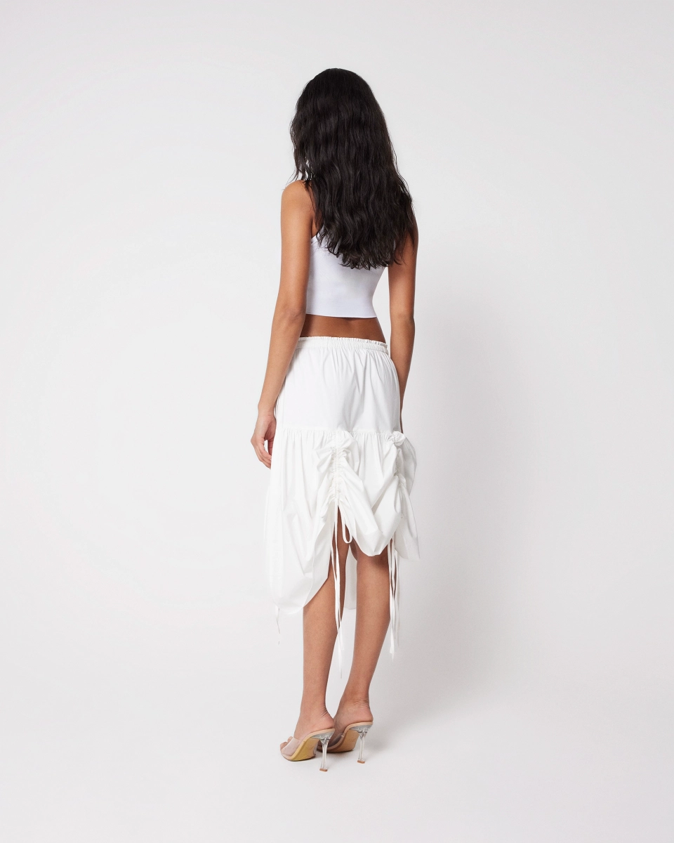 Tiered Skirt | White