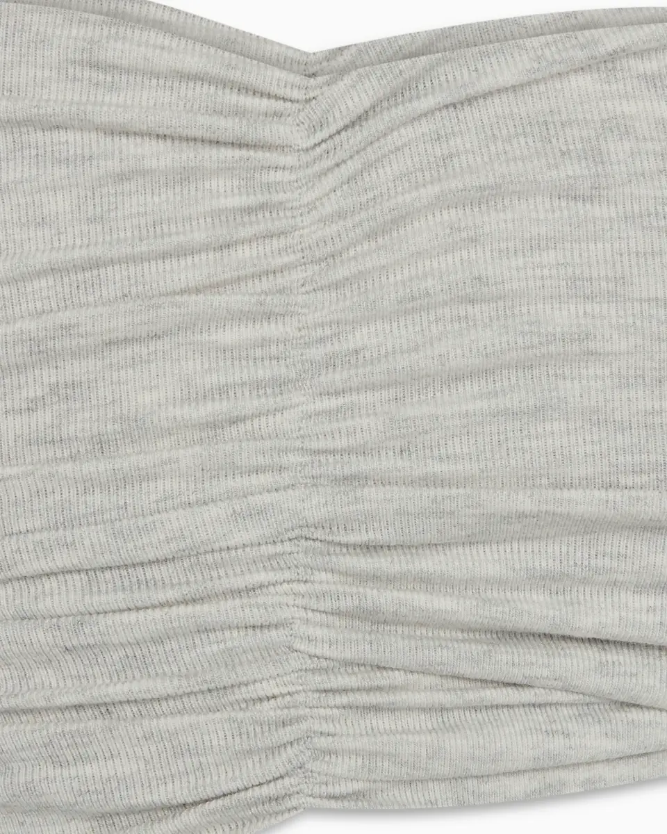 Twist Bandeau Top | Heather Grey