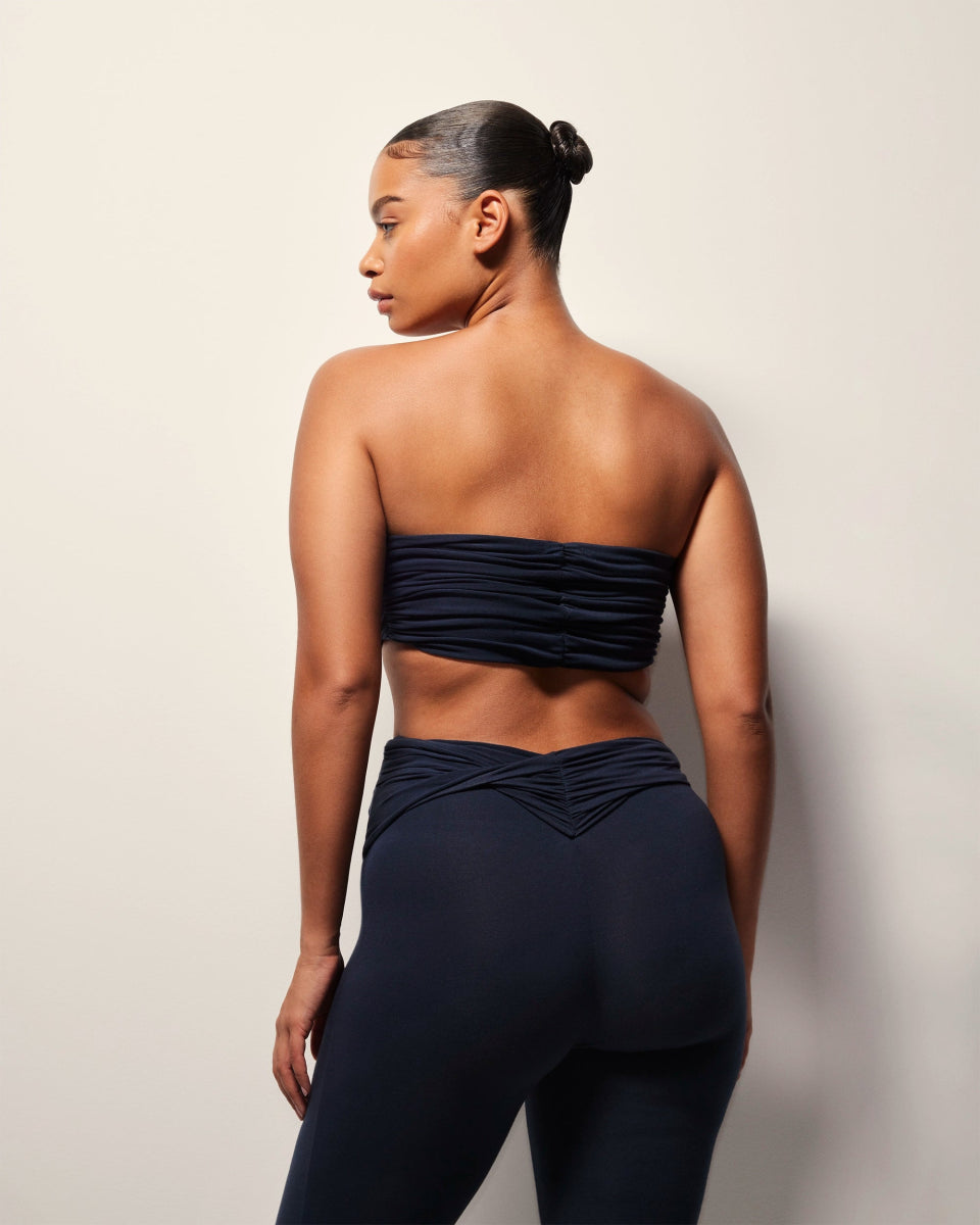 Twist Bandeau Top | Midnight