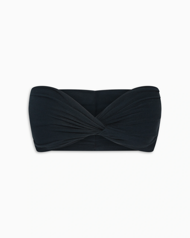 Twist Bandeau Top | Midnight