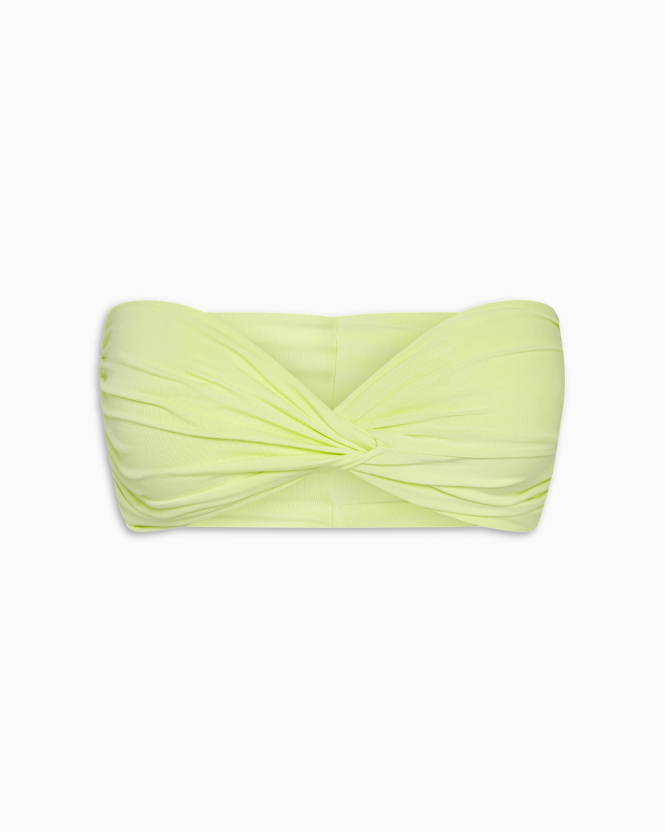 Twist Bandeau Top | Soft Lime