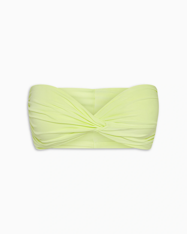 Twist Bandeau Top | Soft Lime