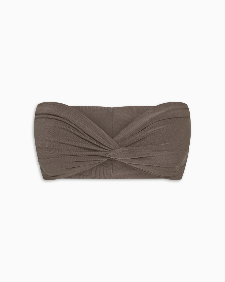 Twist Bandeau Top | Truffle