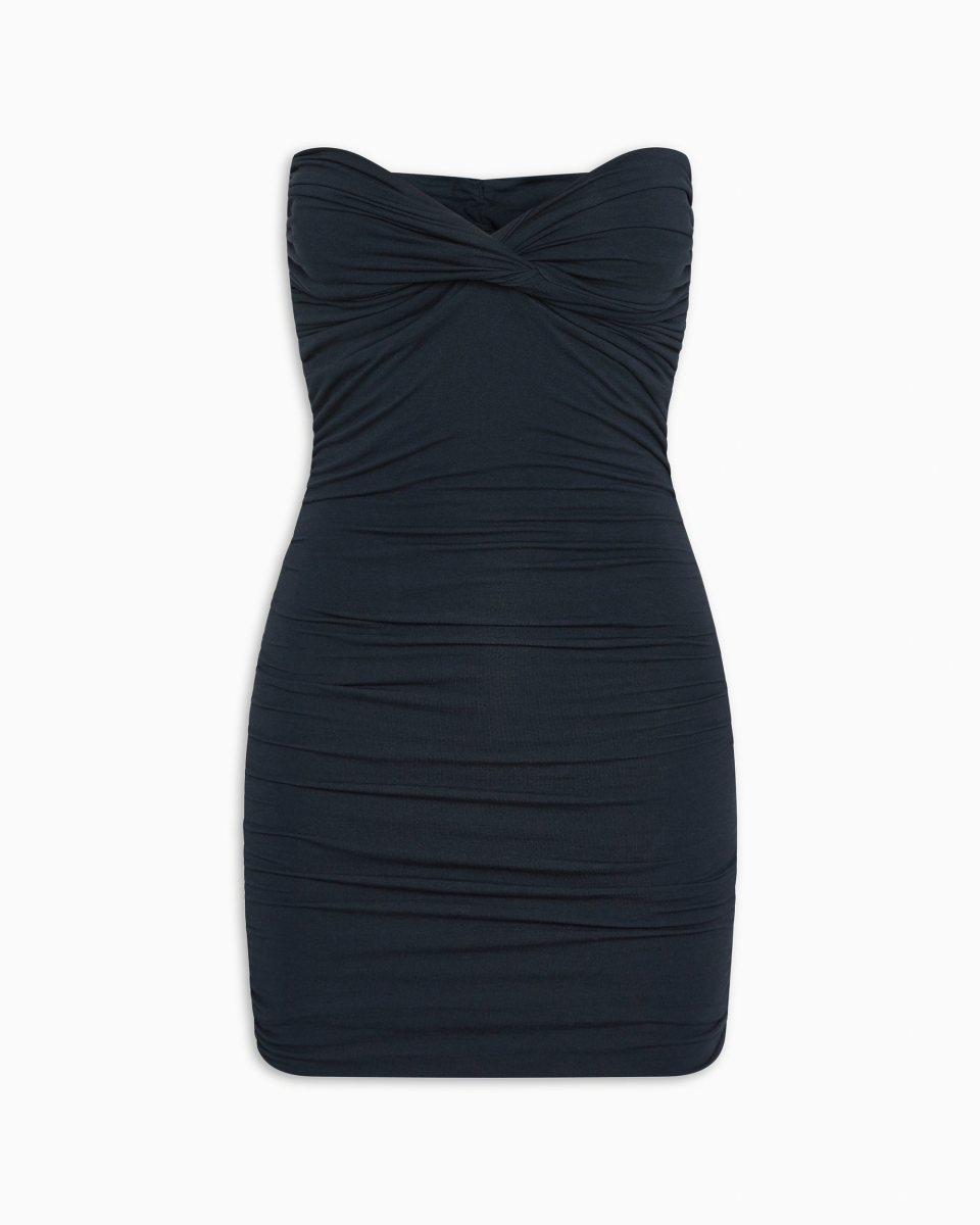 Twist Tube Mini Dress | Midnight