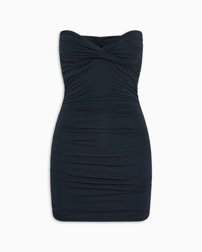 Twist Tube Mini Dress | Midnight