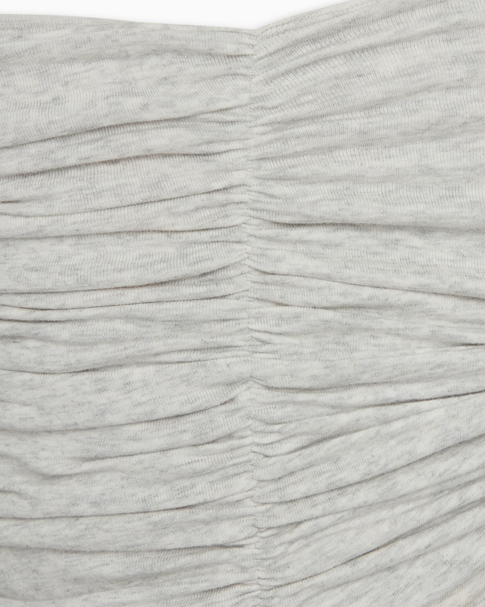 Twist Tube Top | Heather Grey