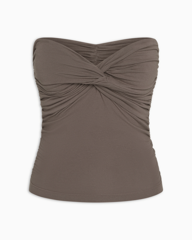 Twist Tube Top | Truffle