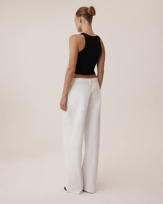 Classic Low Rise Denim | White