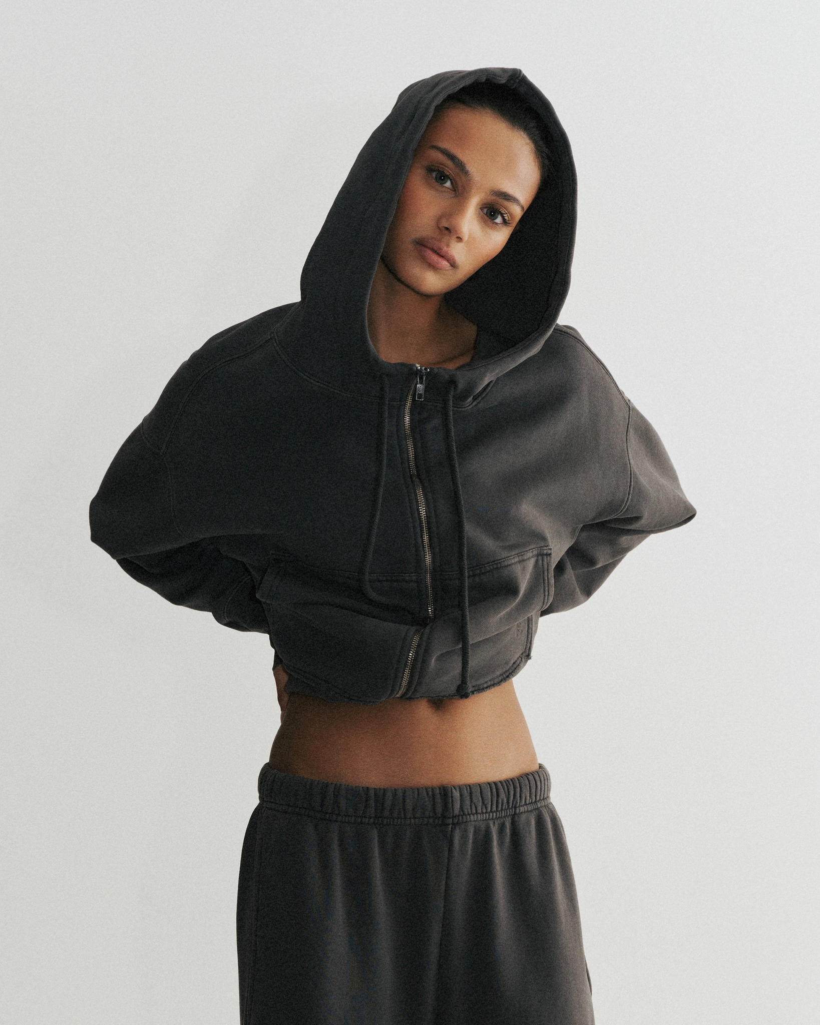 トップス Kohiya KJSZN ziphoodie M Zuma Zip Up in Shadow - KHY by Kylie Jenner – Khy